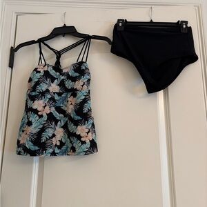 Floral Swimwear in Black and Pastel